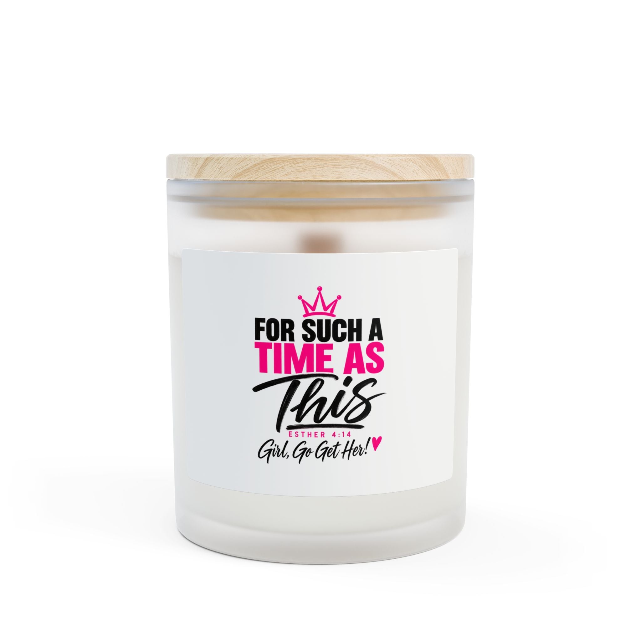 Frosted Glass Candle, 11oz