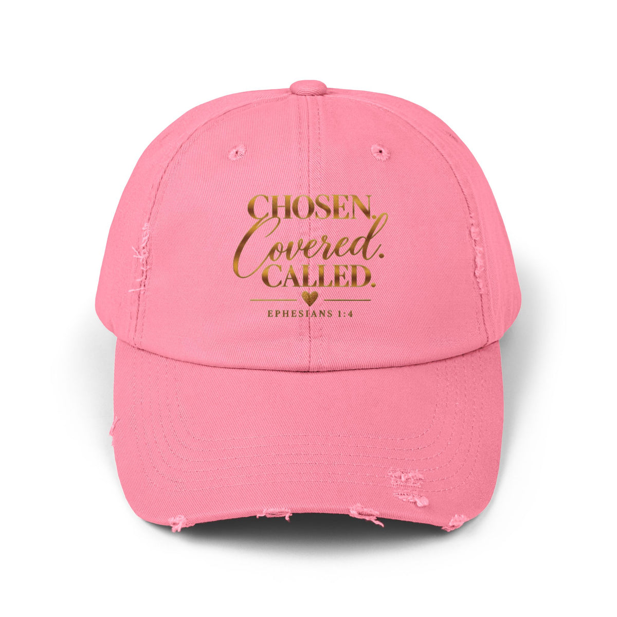 Chosen Covered Called Christian Distressed Cap – Ephesians 1:4