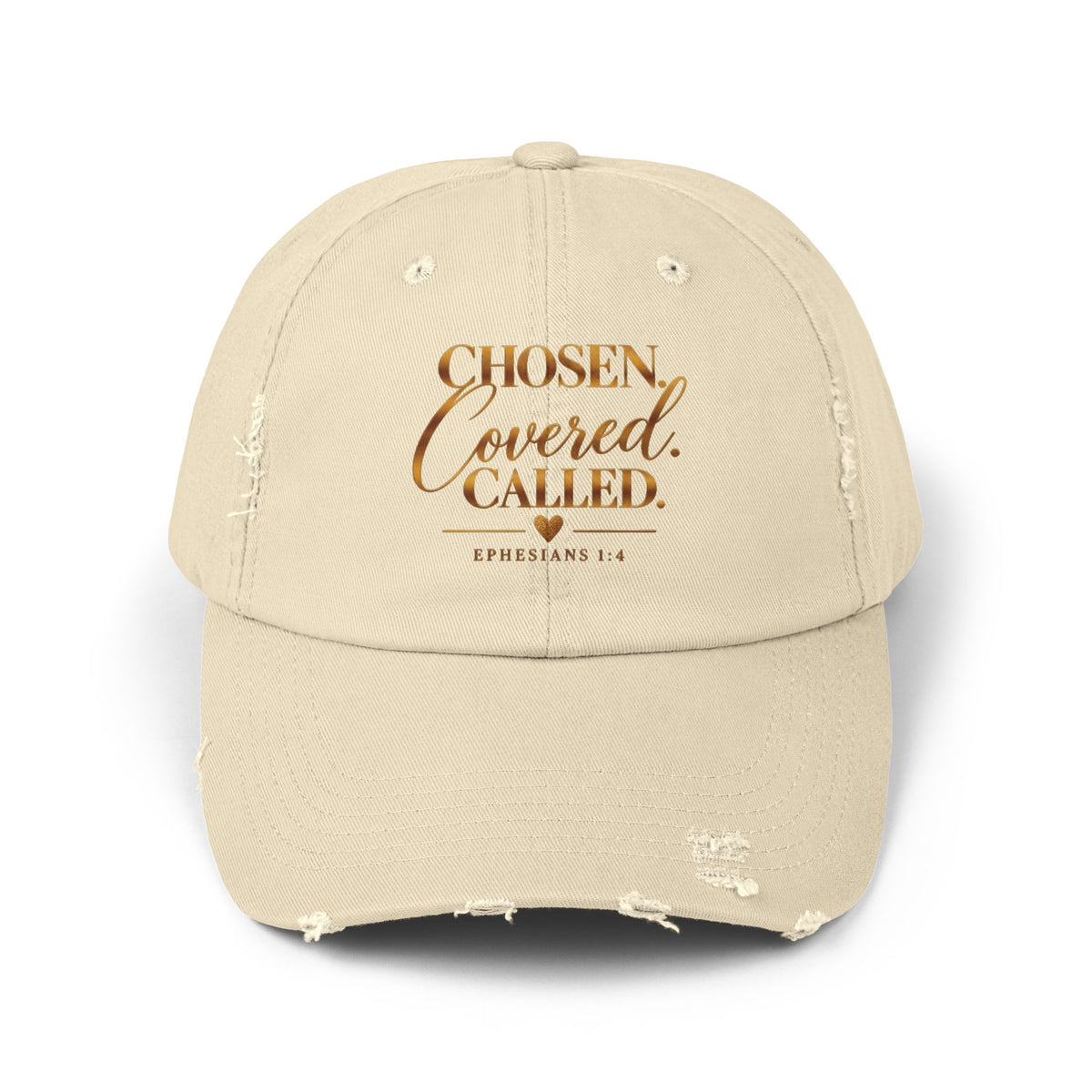 Chosen Covered Called Christian Distressed Cap – Ephesians 1:4
