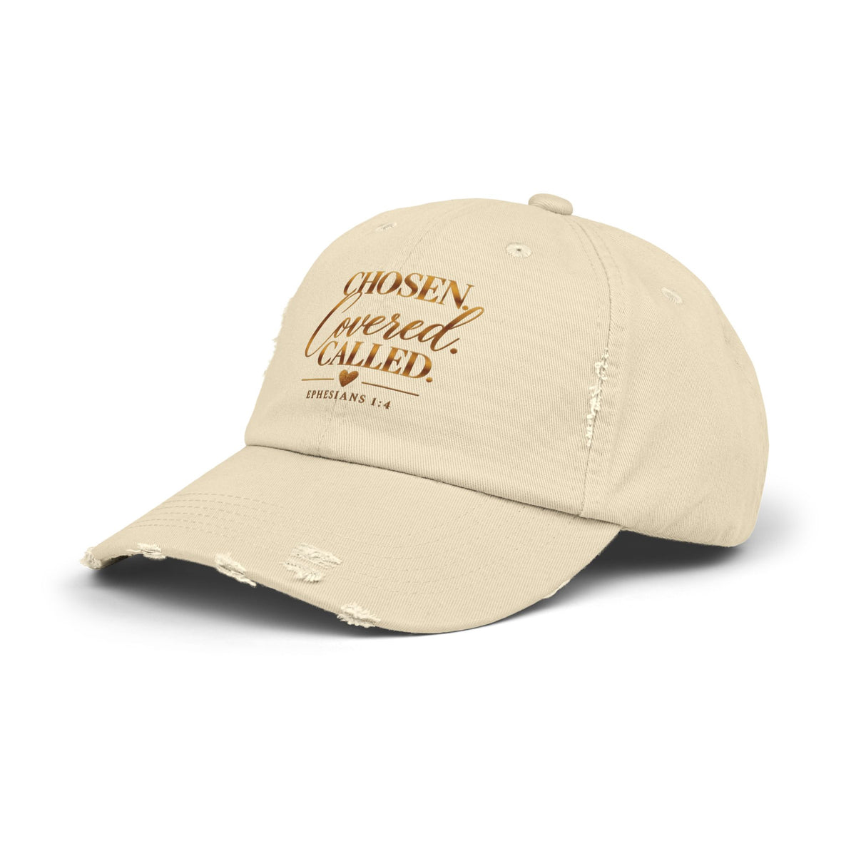Chosen Covered Called Christian Distressed Cap – Ephesians 1:4