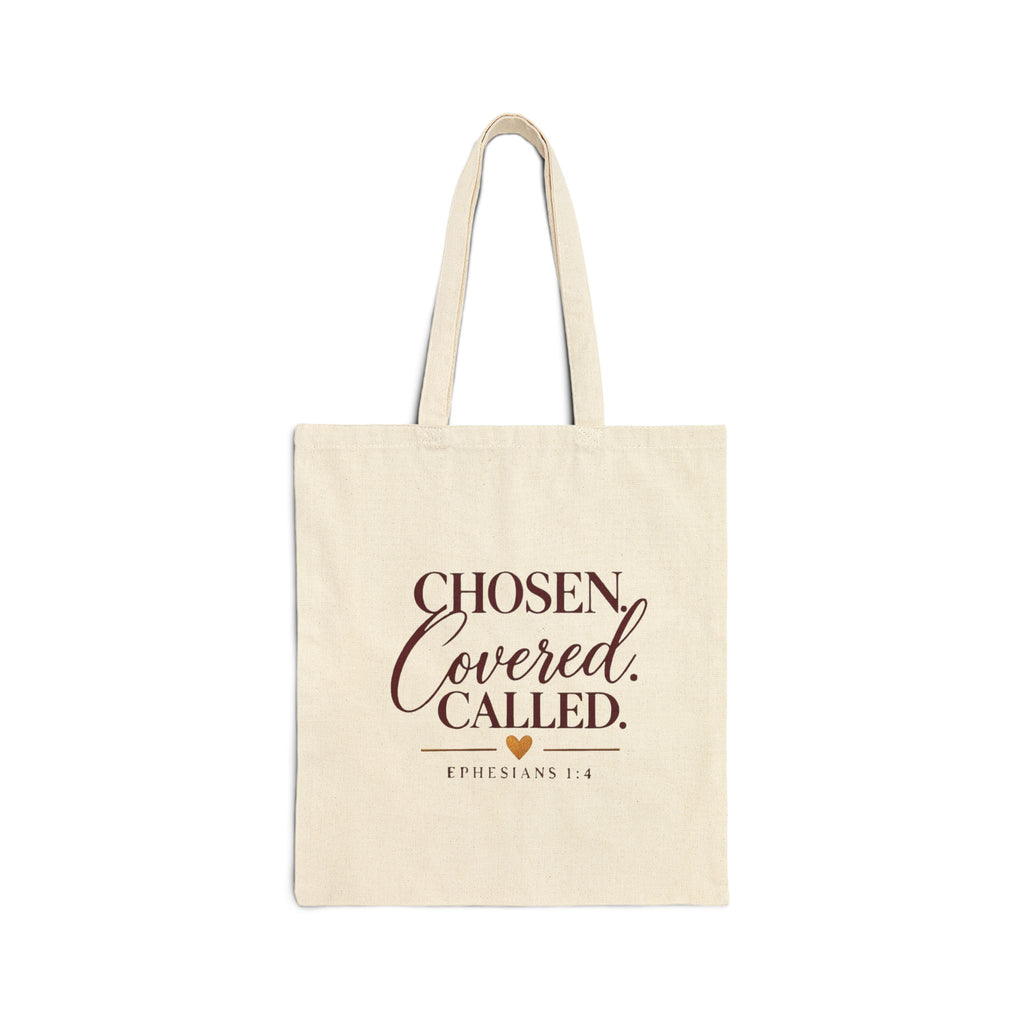 Chosen Covered Called Christian Canvas Tote Bag