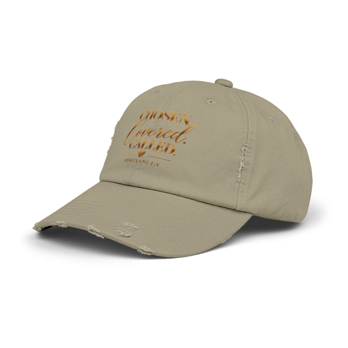 Chosen Covered Called Christian Distressed Cap – Ephesians 1:4