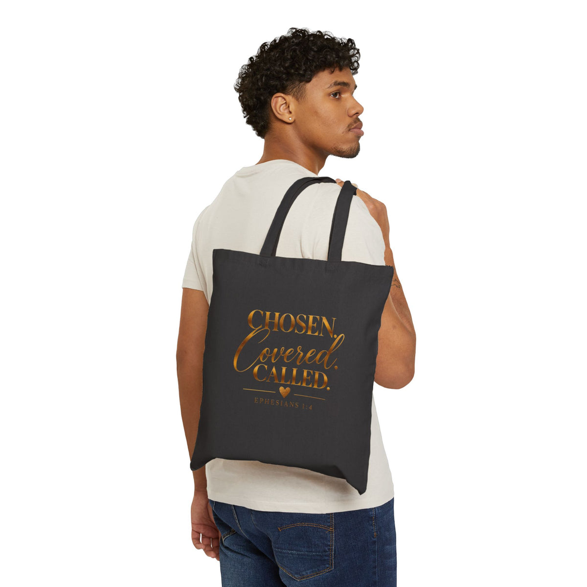 Chosen, Covered, Called Christian Canvas Tote Bag